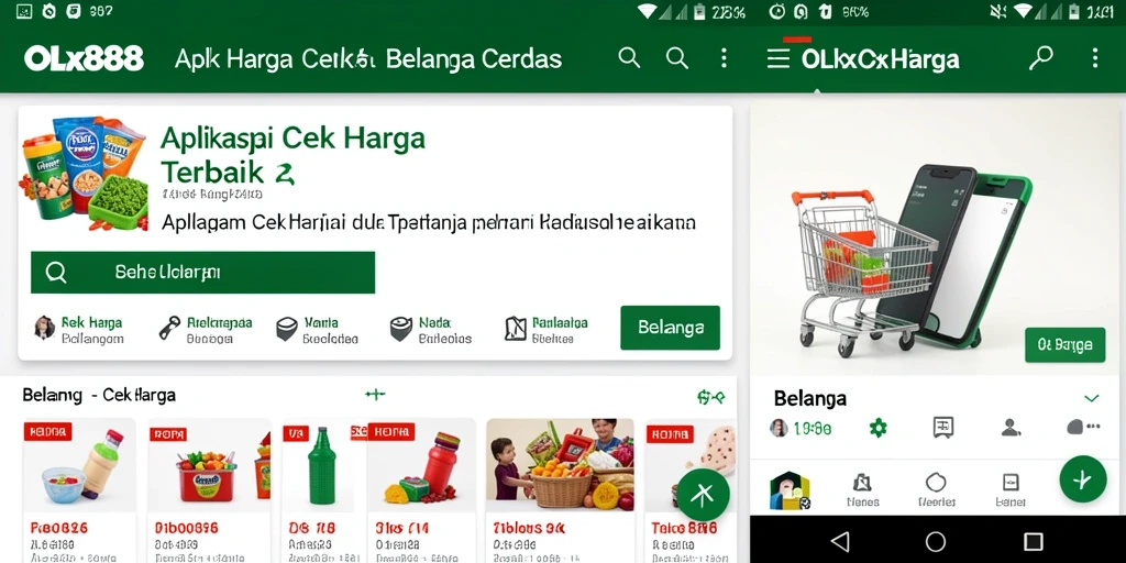 Tampilan antarmuka pengguna OLX888 yang memudahkan pengecekan harga.